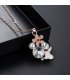SET561 - Crystal butterfly diamond earrings